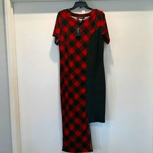 Adorable red and black dress